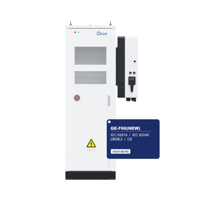 Deye Solar Battery High Voltage Series GE-F60 61.4kWh LiFePO4 Battery Designed For Commercial Solar Energy Storage System(ESS)