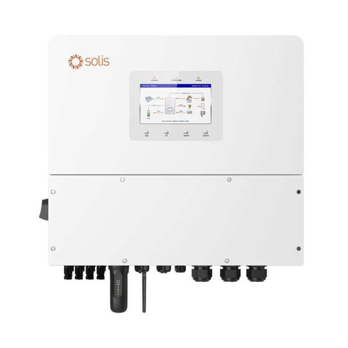 Solis Hybrid Solar Inverter S6-EH3P12K-H 12KW 400V Three Phase Solution For Residential Solar Energy System Compatible 120-800V High Voltage Lithium Battery