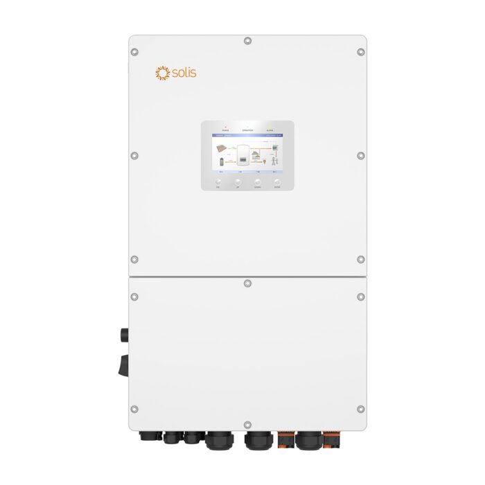 Solis Hybrid Solar Inverter S6-EH3P30K-H 30KW 400V Three Phase Solution For Commercial Solar Energy System Compatible 150-800V High Voltage Lithium Battery