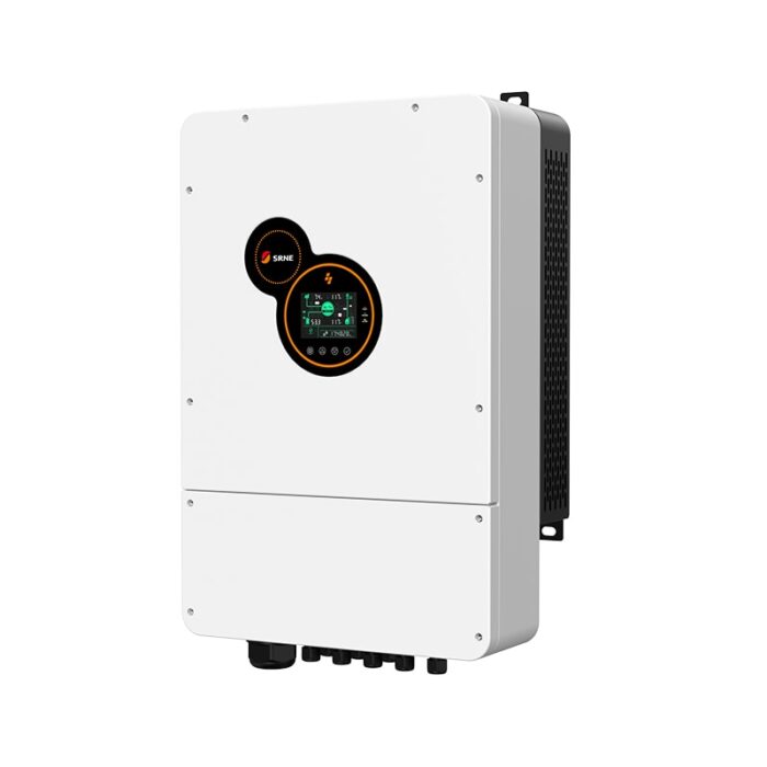 SRNE Off-Grid Hybrid Solar Inverter HES4840S100-H 4KW 48VDC Lead-acid/LiFePO4 Battery Input 230VAC Single Phase For Residential Solar Energy System